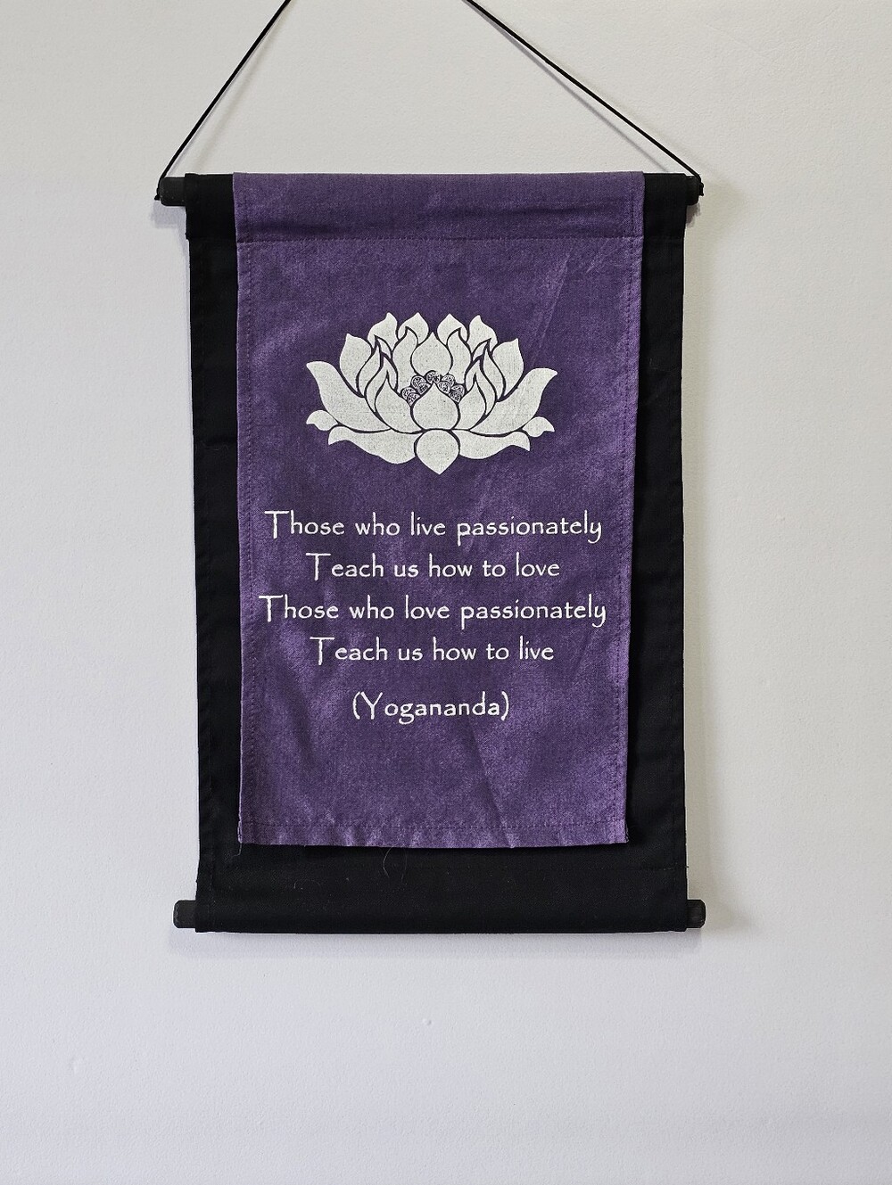 Lotus Inspirational Wall Hanging